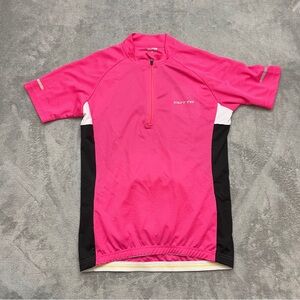Outto Cycling Jersey Pink Short Sleeve Performance Athletic Womens Size Large